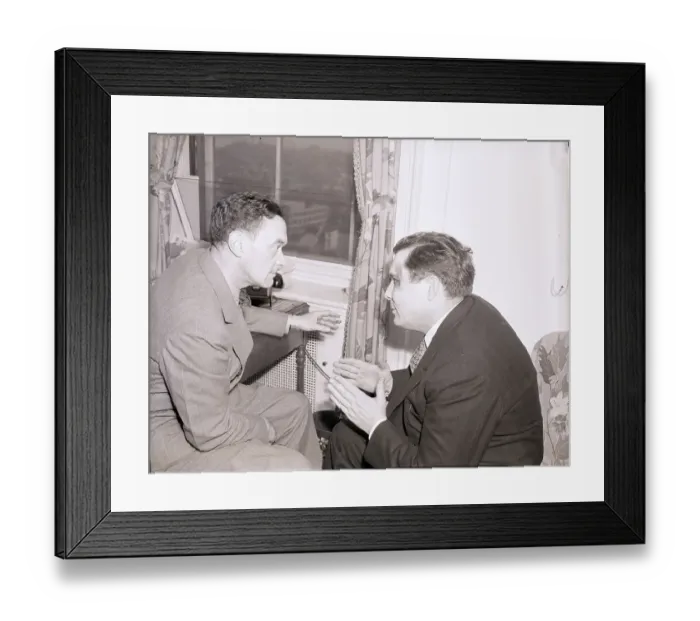 Framed Print : Wendell L. Willkie During Interview