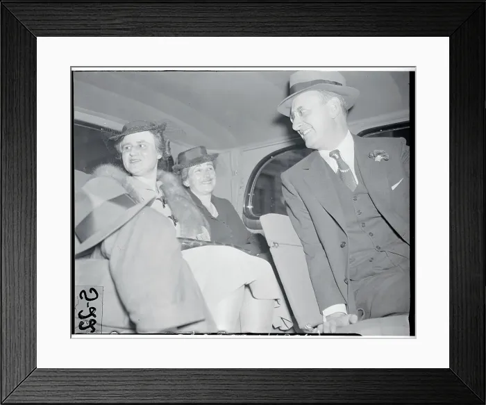Framed Print : Henry Morgenthau Jr. Speaking to Passengers Framed Print : Henry Morgenthau Jr. Speaking to Passengers