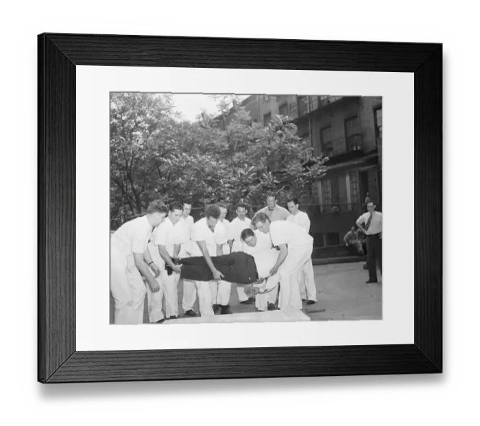 Framed Print : Training of Volunteer Ambulance Corps Framed Print : Training of Volunteer Ambulance Corps