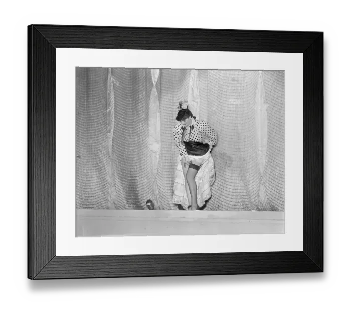 Framed Print : Gypsy Rose Lee Stripping