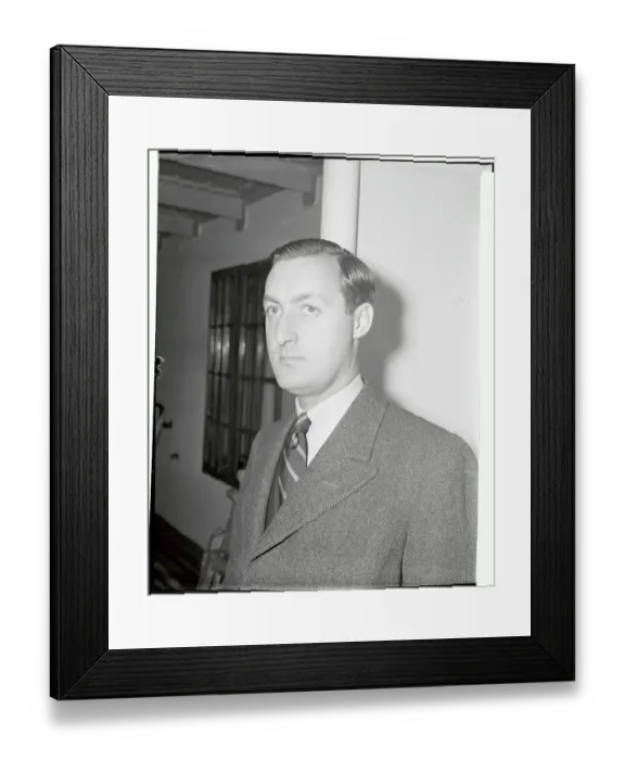 Framed Print : Head and Shoulders Portrait of Paul Mellon Framed Print : Head and Shoulders Portrait of Paul Mellon
