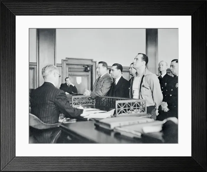 Framed Print : Convicted Men Await Death Sentence 1940 Framed Print : Convicted Men Await Death Sentence 1940