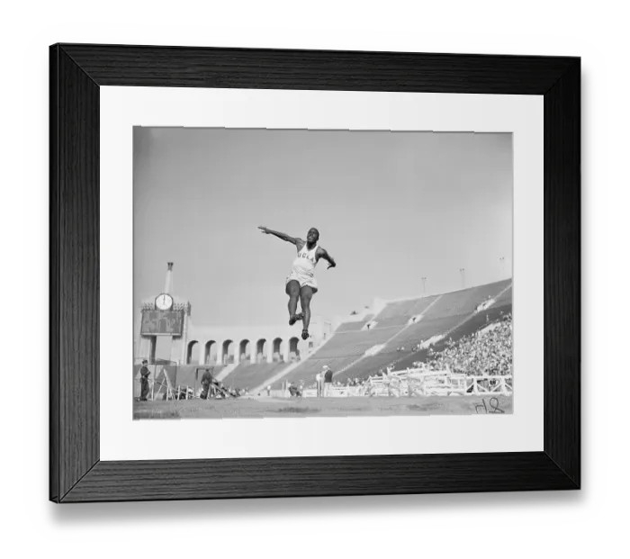 Framed Print : Jackie Robinson at a Track Meet Framed Print : Jackie Robinson at a Track Meet