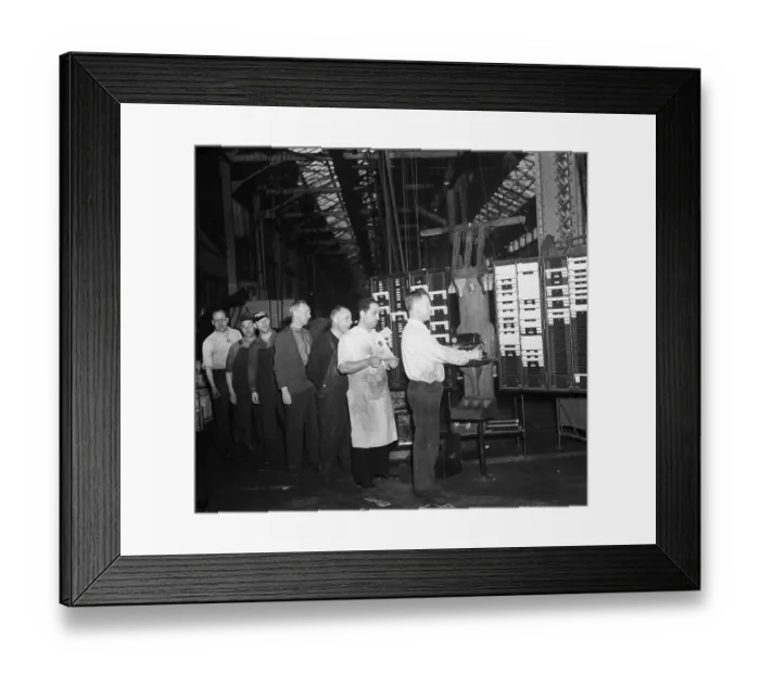 Framed Print : Punching In at the Brooklyn Navy Yard Framed Print : Punching In at the Brooklyn Navy Yard