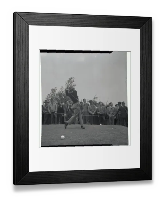 Framed Print : Ben Hogan Taking a Mighty Swing Framed Print : Ben Hogan Taking a Mighty Swing