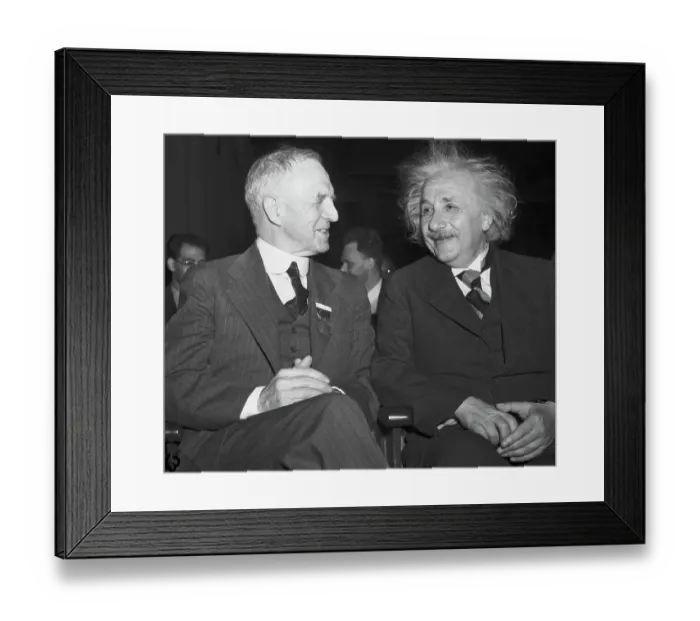 Framed Print : Portrait of Albert Einstein with Lyman Briggs Framed Print : Portrait of Albert Einstein with Lyman Briggs