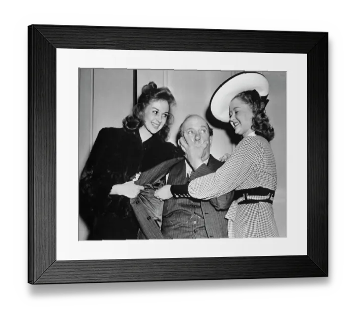 Framed Print : Edward Kennedy With Susan Hayward and Marcia Mae Jones Framed Print : Edward Kennedy With Susan Hayward and Marcia Mae Jones