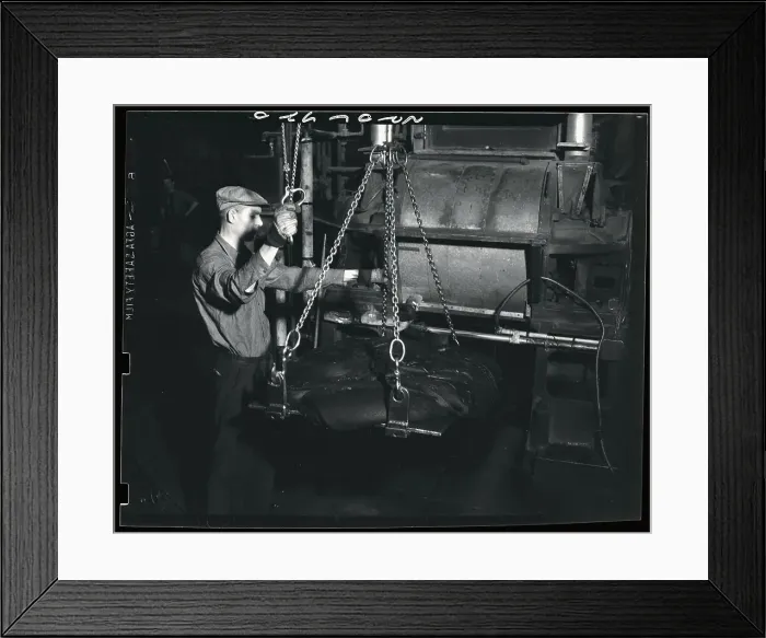 Framed Print : Making Record Disks Framed Print : Making Record Disks