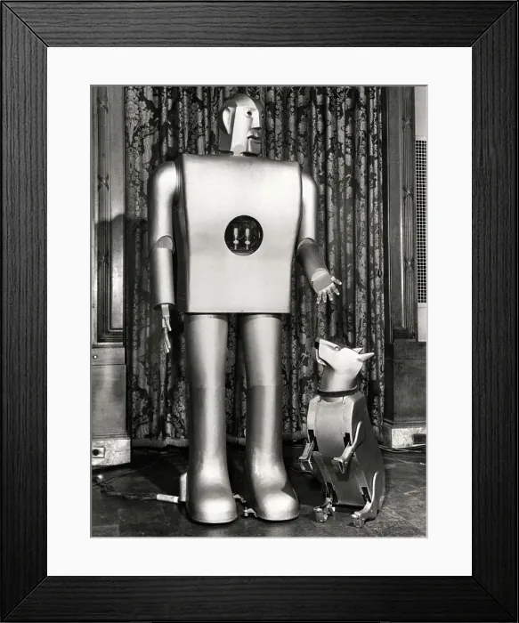 Framed Print : Robot Man and Dog Framed Print : Robot Man and Dog