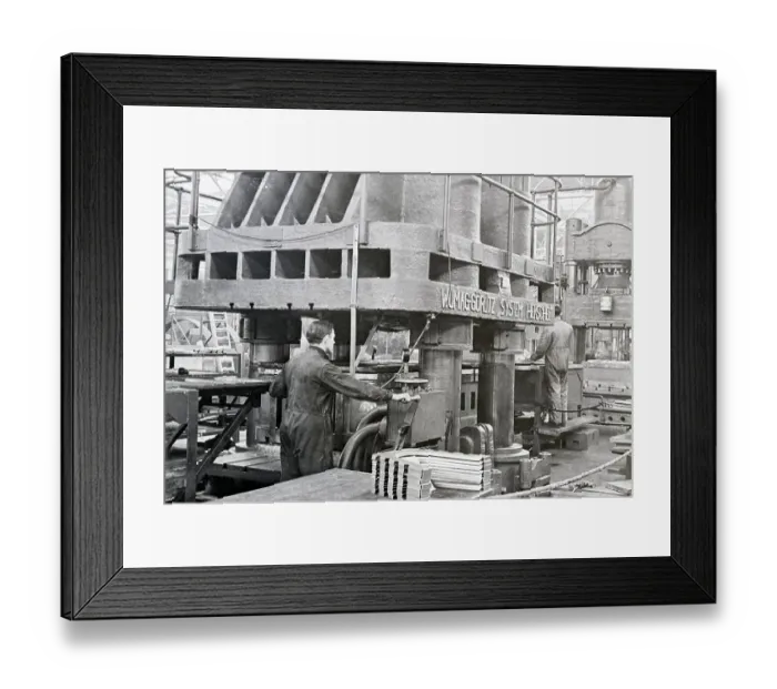 Framed Print : 4000-Ton Press In Aircraft Factory Framed Print : 4000-Ton Press In Aircraft Factory