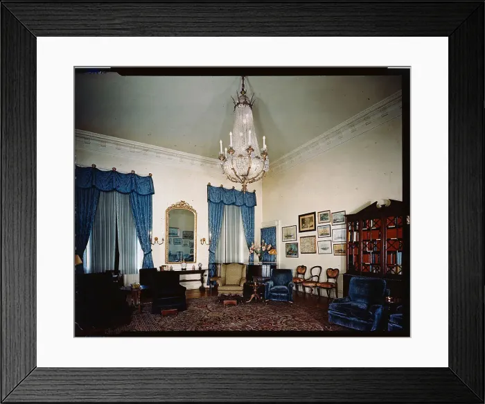 Framed Print : Monroe Room in White House Framed Print : Monroe Room in White House