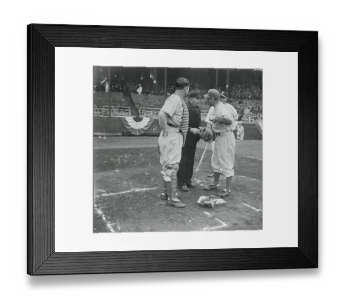 Framed Print : Leo Durocher, Bill Klem, and Babe Phelps Framed Print : Leo Durocher, Bill Klem, and Babe Phelps