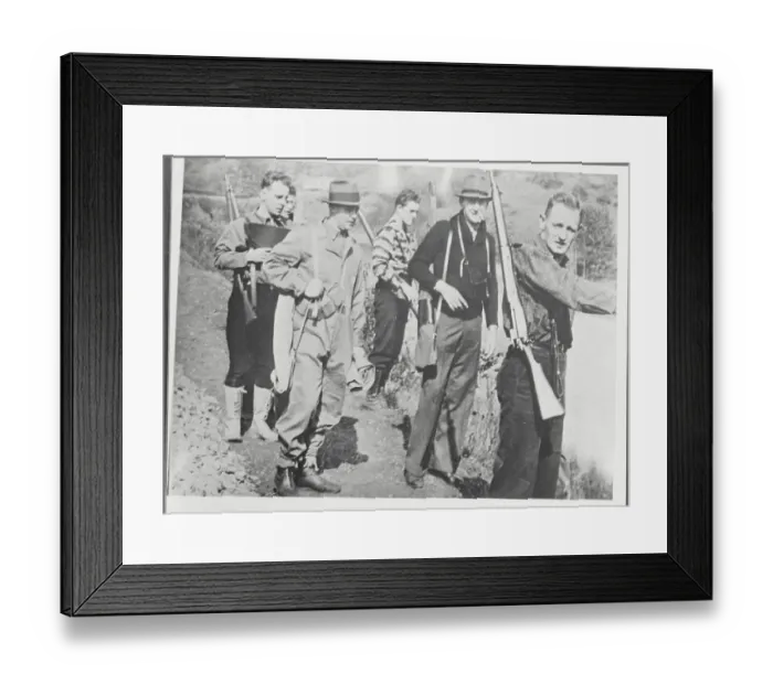 Framed Print : Members of Christian Front Framed Print : Members of Christian Front
