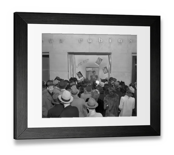 Framed Print : Four American Beauty Types Showing Rubinstein's Life Red Make-up Framed Print : Four American Beauty Types Showing Rubinstein's Life Red Make-up