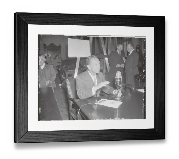 Framed Print : Edsel Ford Testifying Before Monopoly Committee Framed Print : Edsel Ford Testifying Before Monopoly Committee