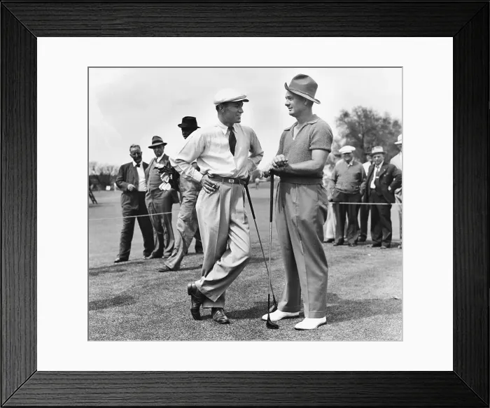 Framed Print : Ben Hogan and Jimmy Demaret Talking Framed Print : Ben Hogan and Jimmy Demaret Talking