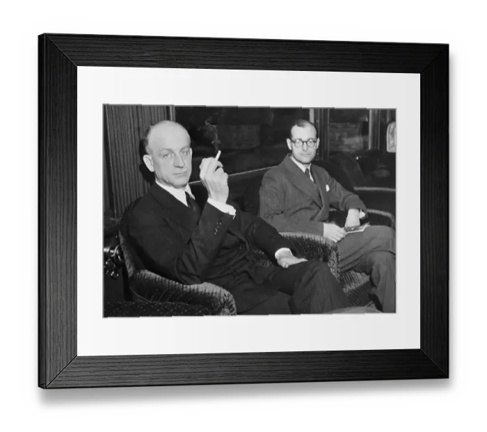 Framed Print : Sumner Welles Smoking with George Kennan