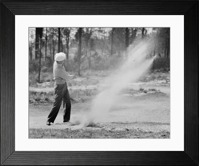 Framed Print : Ben Hogan Blasting out of Sand Trap Framed Print : Ben Hogan Blasting out of Sand Trap