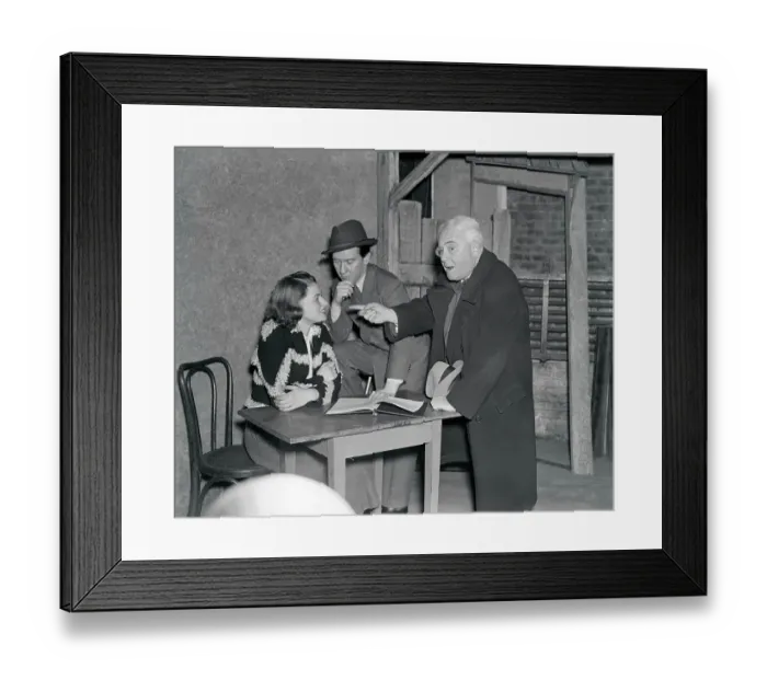 Framed Print : Ingrid Bergman with Colleagues