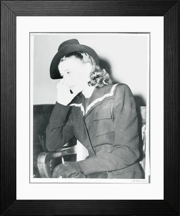Framed Print : Portrait of Ginger Rogers Looking Despondent Framed Print : Portrait of Ginger Rogers Looking Despondent