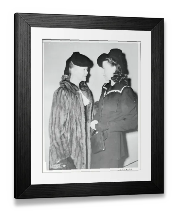 Framed Print : Portrait of Ginger Rogers with Her Mother Framed Print : Portrait of Ginger Rogers with Her Mother