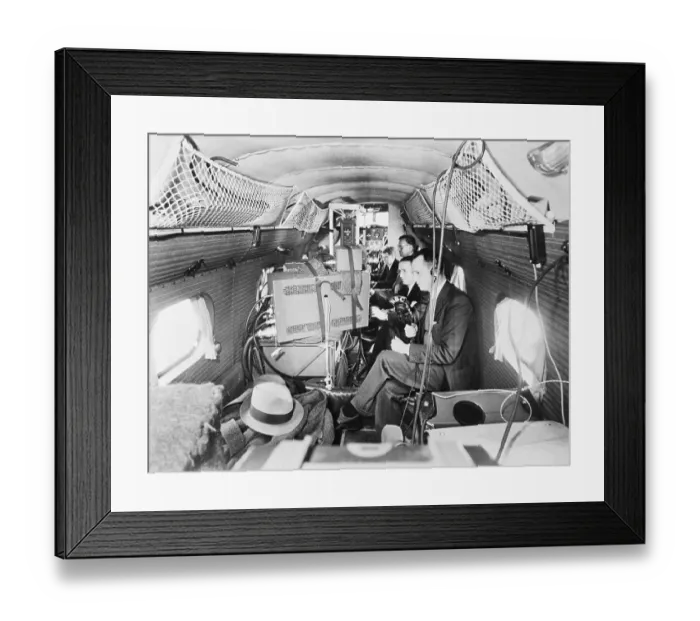 Framed Print : Technicians With Television Transmitters Framed Print : Technicians With Television Transmitters