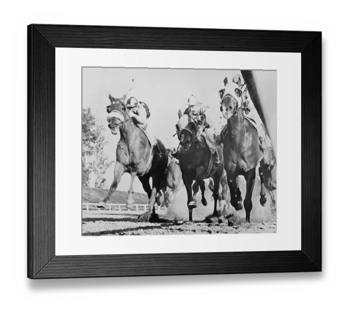 Framed Print : Seabiscuit Racing in Santa Anita Handicap Framed Print : Seabiscuit Racing in Santa Anita Handicap
