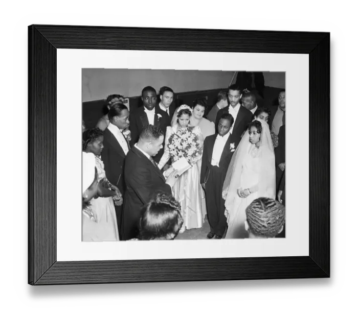 Framed Print : Double Wedding Ceremony Brides and Grooms Framed Print : Double Wedding Ceremony Brides and Grooms