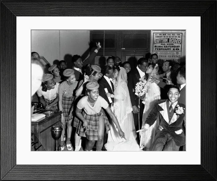 Framed Print : Swing Dancing at Double Wedding in Harlem Framed Print : Swing Dancing at Double Wedding in Harlem