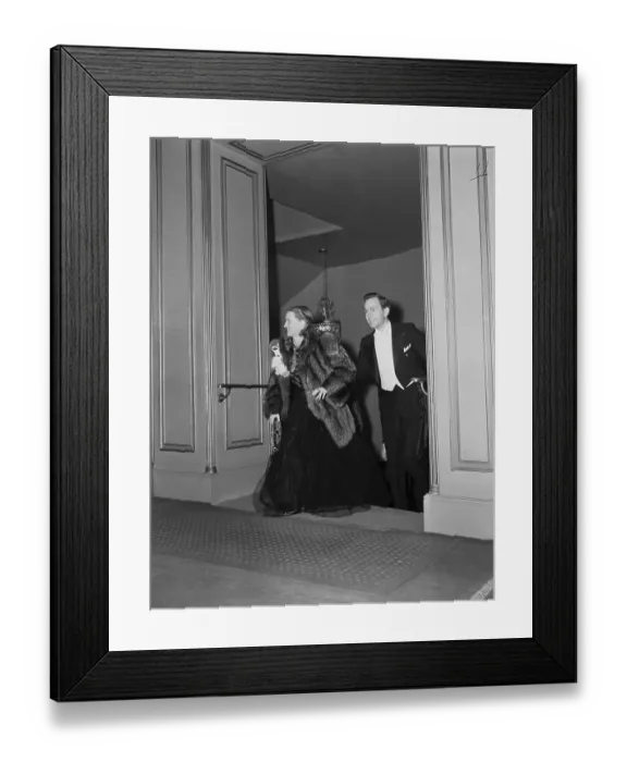 Framed Print : Bette Davis and Johnny Favour at Academy Awards Framed Print : Bette Davis and Johnny Favour at Academy Awards