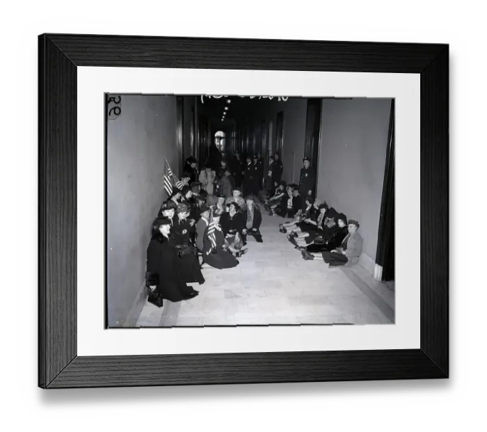 Framed Print : Group Demonstrating H R 1776 Framed Print : Group Demonstrating H R 1776