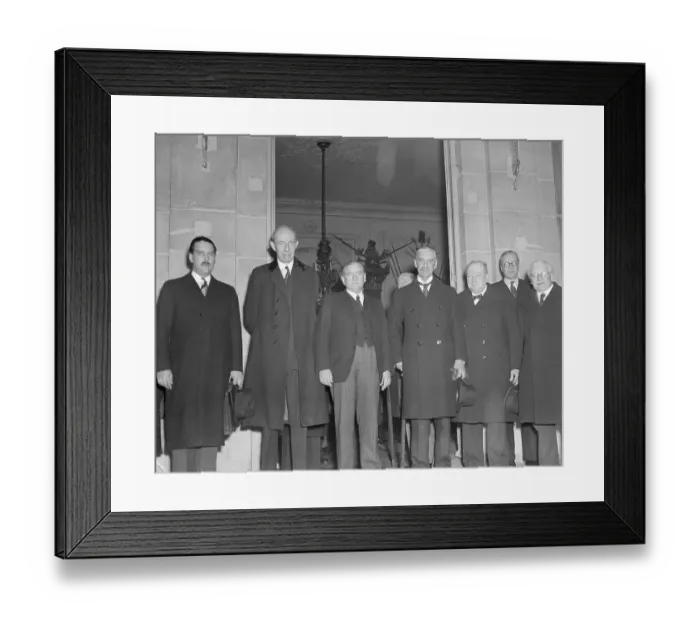 Framed Print : Seven Members Of Allied War Council Framed Print : Seven Members Of Allied War Council