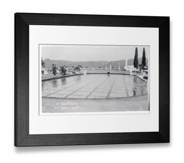 Framed Print : Swimming Pool Area on William R. Hearst's Estate Framed Print : Swimming Pool Area on William R. Hearst's Estate