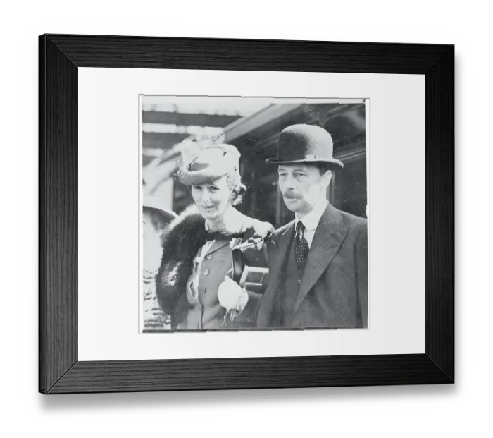 Framed Print : Duke of Devonshire with His Wife Framed Print : Duke of Devonshire with His Wife