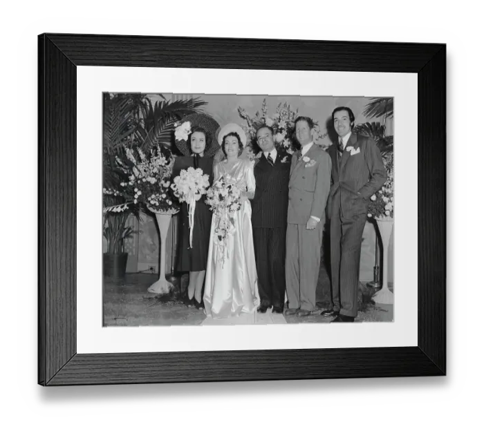 Framed Print : Hollywood Wedding Party Framed Print : Hollywood Wedding Party