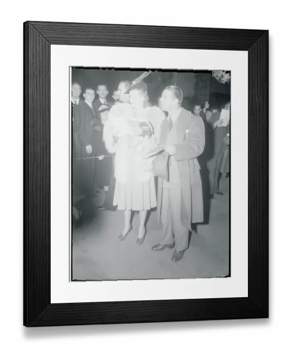 Framed Print : Performer Lucille Ball on a Night Out With Movie Man Al Hall Framed Print : Performer Lucille Ball on a Night Out With Movie Man Al Hall