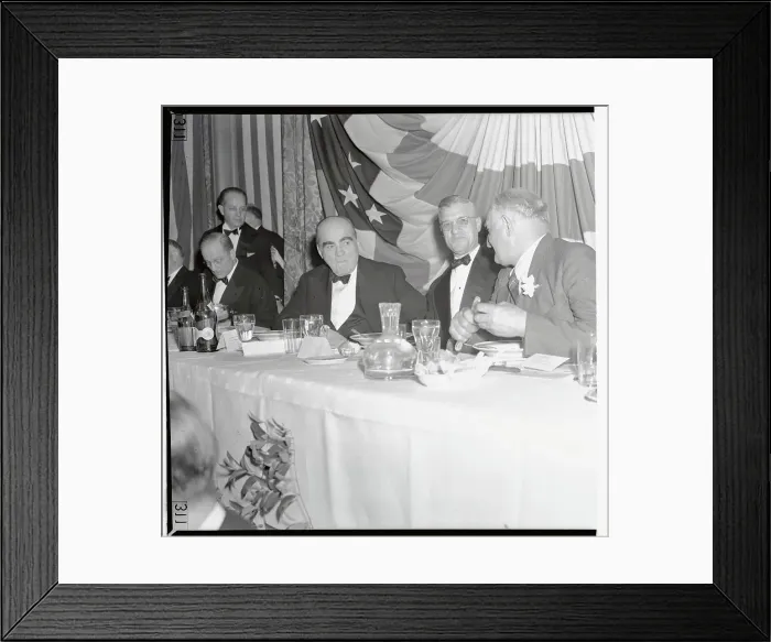 Framed Print : Honus Wagner With Notables at Baseball Dinner Framed Print : Honus Wagner With Notables at Baseball Dinner