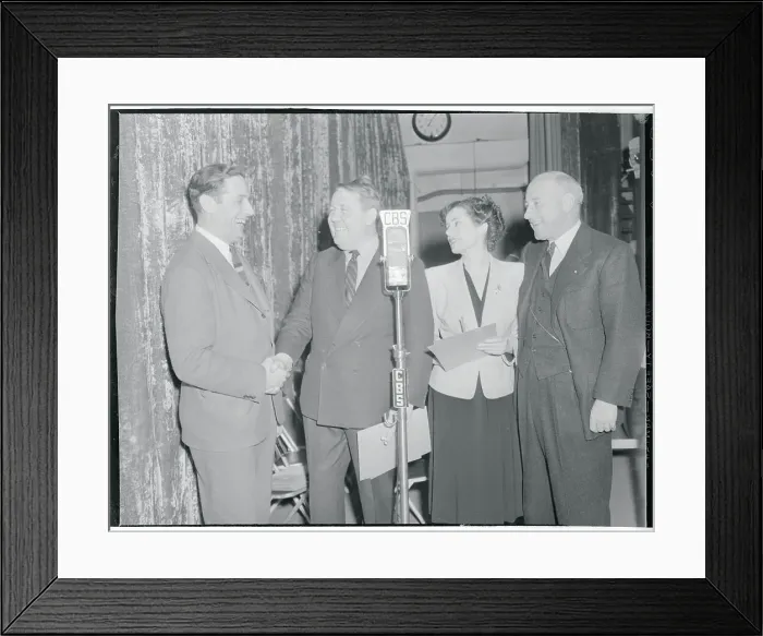 Framed Print : Cecil B. DeMille With Greeting Party for Norman Siegel Framed Print : Cecil B. DeMille With Greeting Party for Norman Siegel