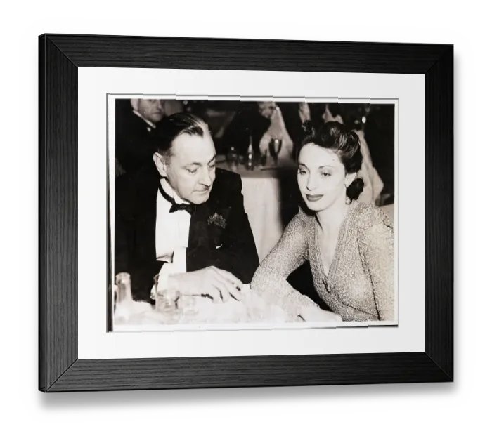 Framed Print : John Barrymore with Wife Elaine Barrie