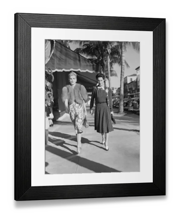 Framed Print : Countess Haugwitz-Reventlow Shopping with Countess Di Frasso Framed Print : Countess Haugwitz-Reventlow Shopping with Countess Di Frasso