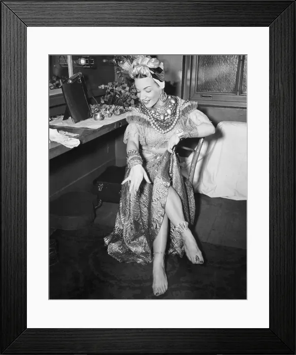 Framed Print : Carmen Miranda in Costume Framed Print : Carmen Miranda in Costume