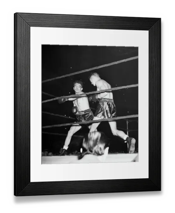 Framed Print : Henry Armstrong Punching Pedro Montanez Framed Print : Henry Armstrong Punching Pedro Montanez