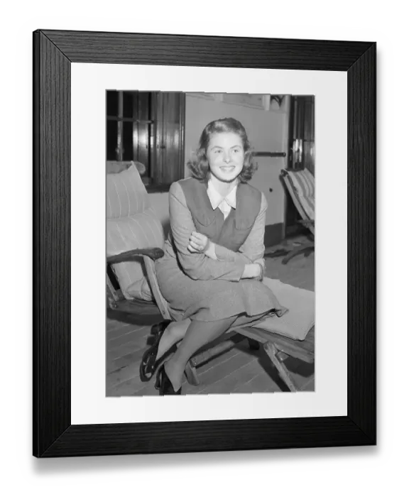 Framed Print : Ingrid Bergman Smiling Framed Print : Ingrid Bergman Smiling