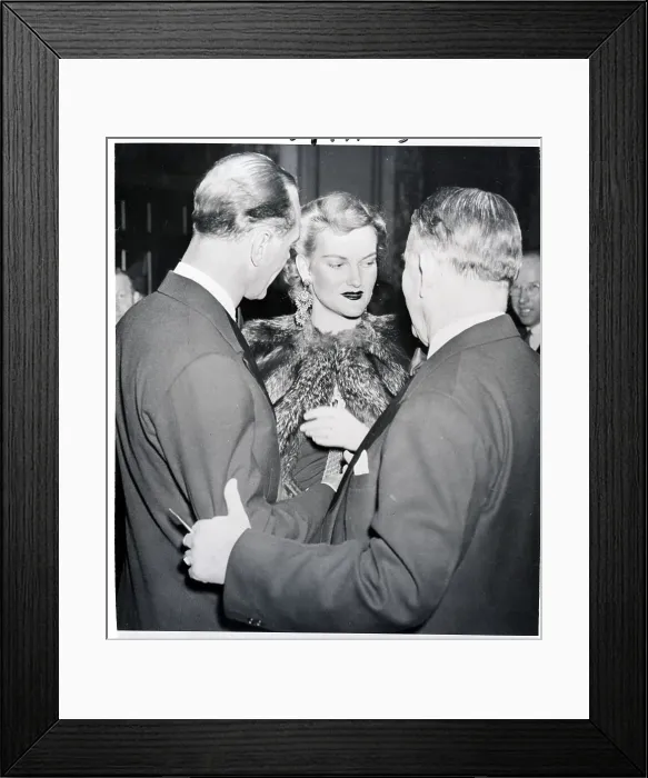 Framed Print : J. Cromwell, Doris Duke, Alben Barkley