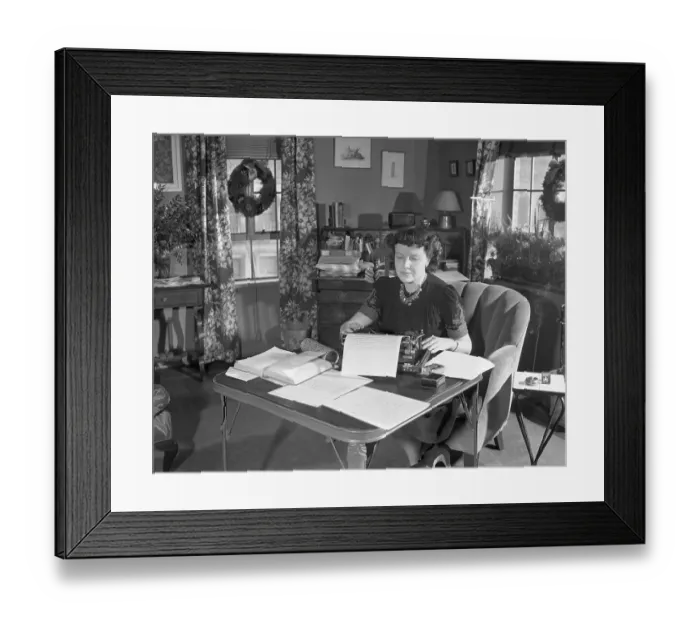 Framed Print : Writer Sally Benson Framed Print : Writer Sally Benson