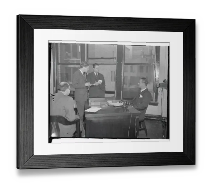 Framed Print : Lou Gehrig Sitting in His Office as Member of NYC Parole Board Framed Print : Lou Gehrig Sitting in His Office as Member of NYC Parole Board