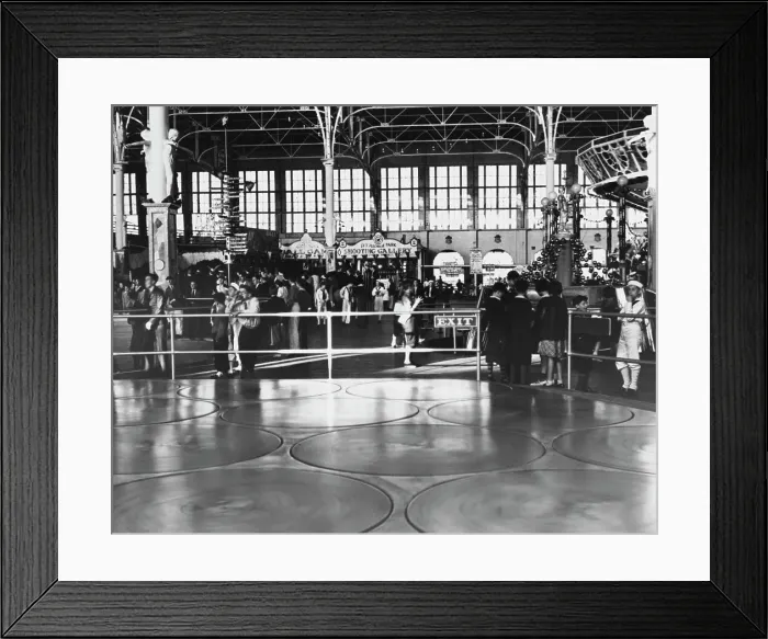 Framed Print : The Human Pool Table at Steeplechase Park