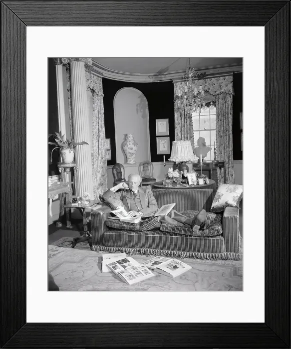 Framed Print : Cecil Beaton at Home Framed Print : Cecil Beaton at Home