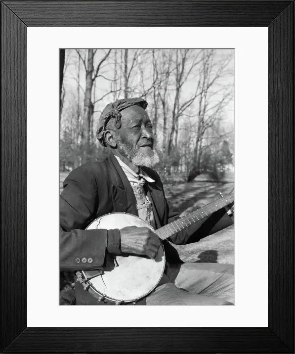 Framed Print : Man Playing Banjo Framed Print : Man Playing Banjo