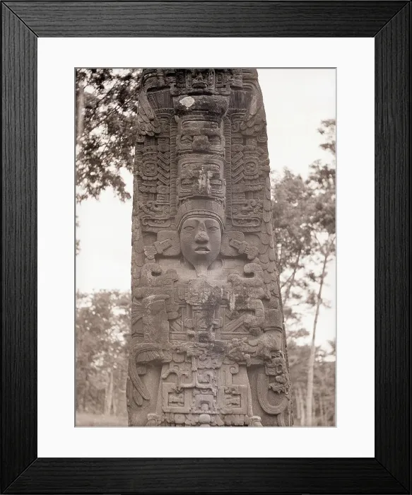 Framed Print : Mayan Sculpture Framed Print : Mayan Sculpture